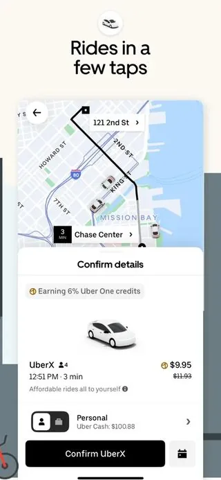 Uber, from its App Store listing